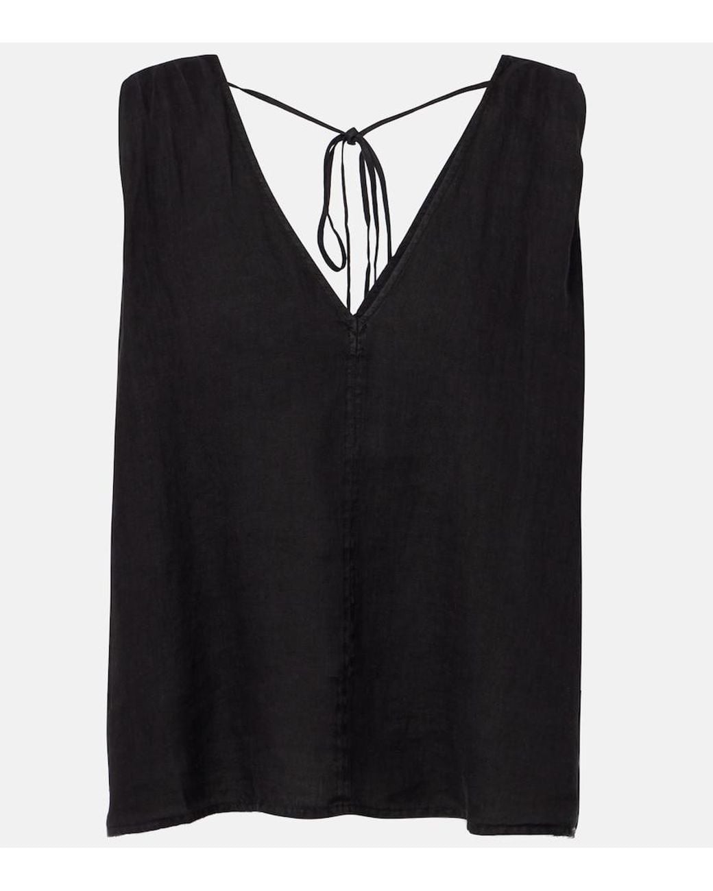 Velvet Black Renna Linen Top