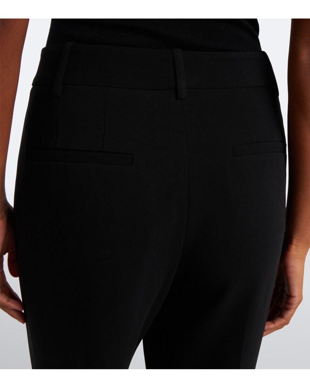 Nili Lotan Black Effy Flared Pants