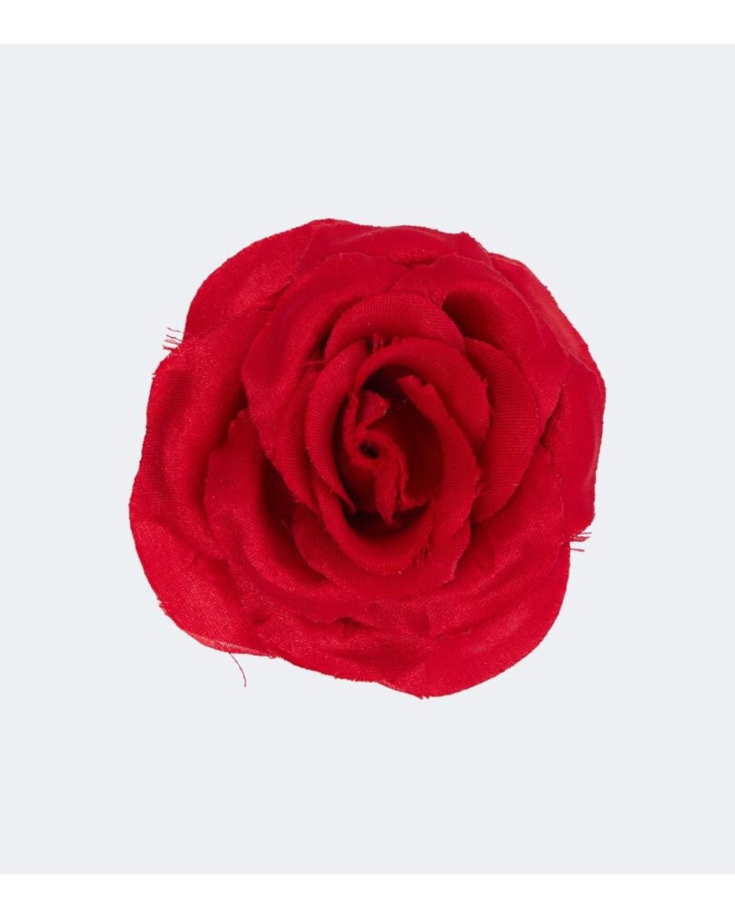 Khaite Red Frankie Floral Organza Brooch