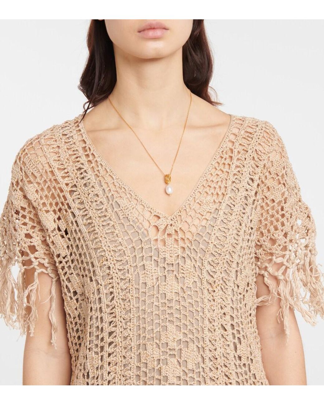 Anna Kosturova Multicolor Savannah Crochet Maxi Dress