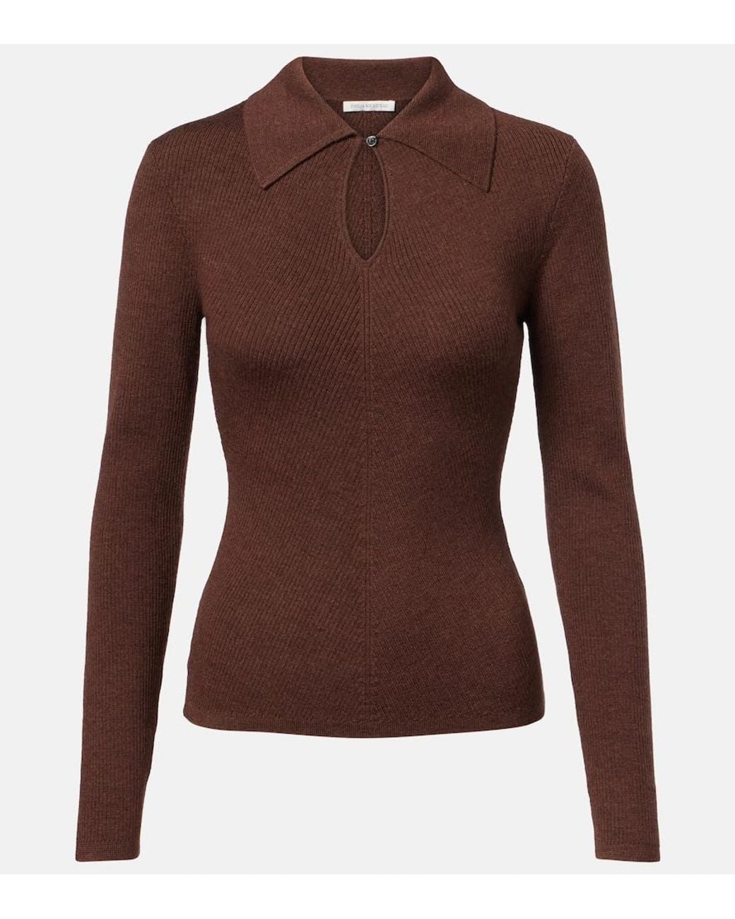 Emilia Wickstead Brown Ambrose Wool Sweater