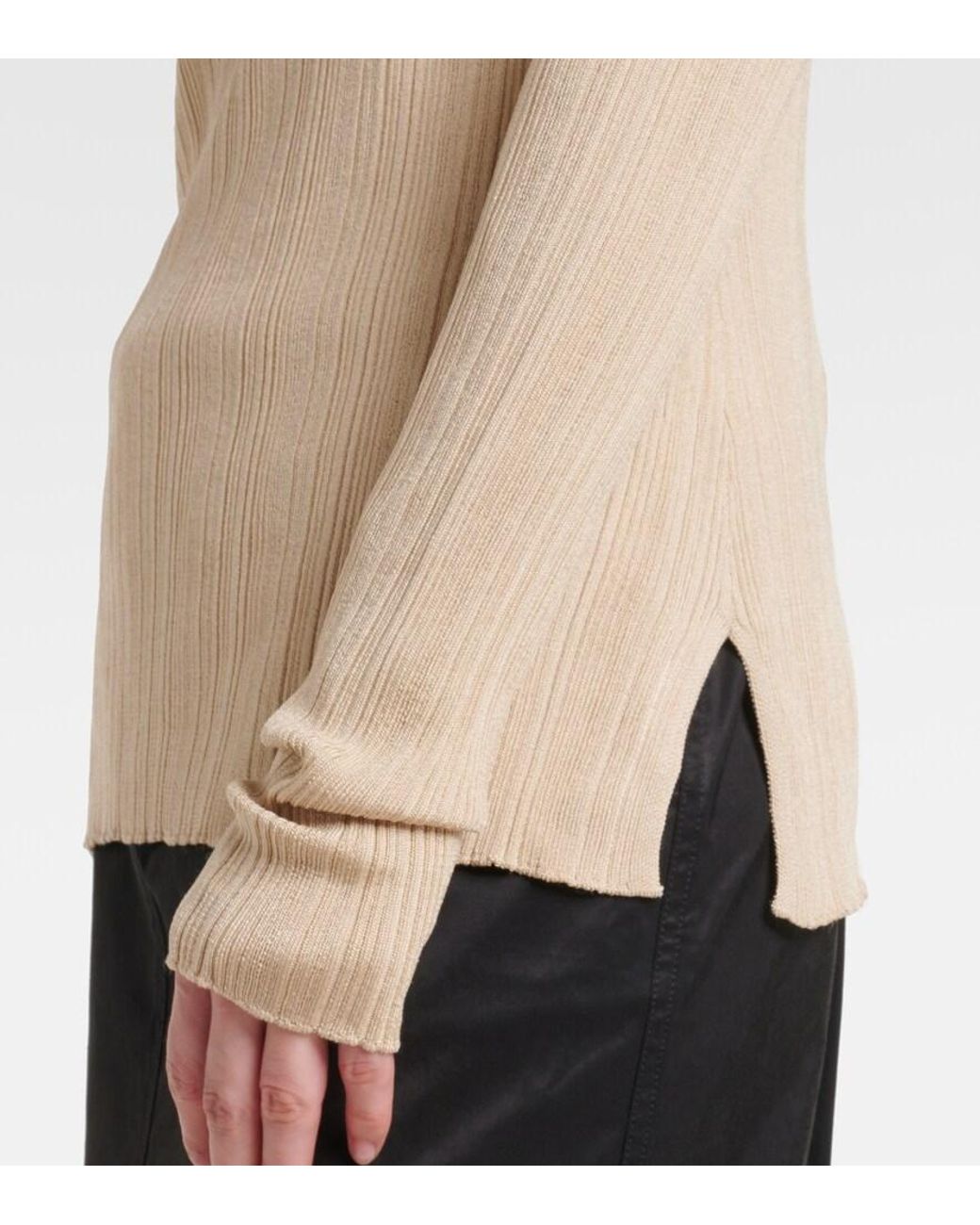 Totême Natural Jersey Polo Sweater