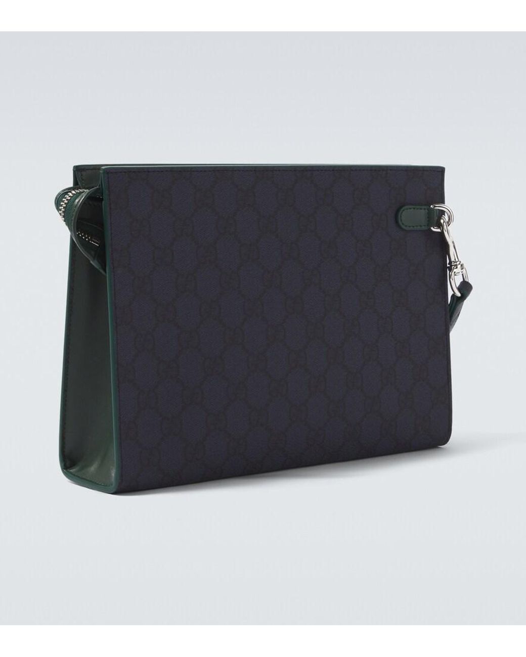 Gucci Gg Small Pouch With Strap in Black for Men | Lyst