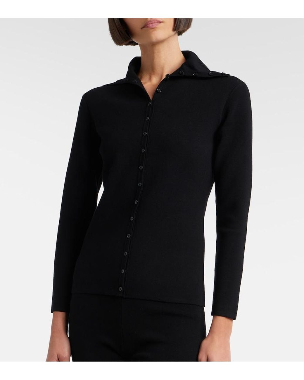 Totême Black Knitted Cardigan