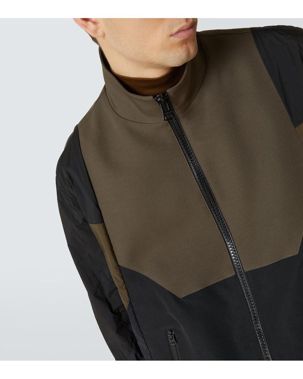 Sacai Black Matelasse Twill Jacket for men
