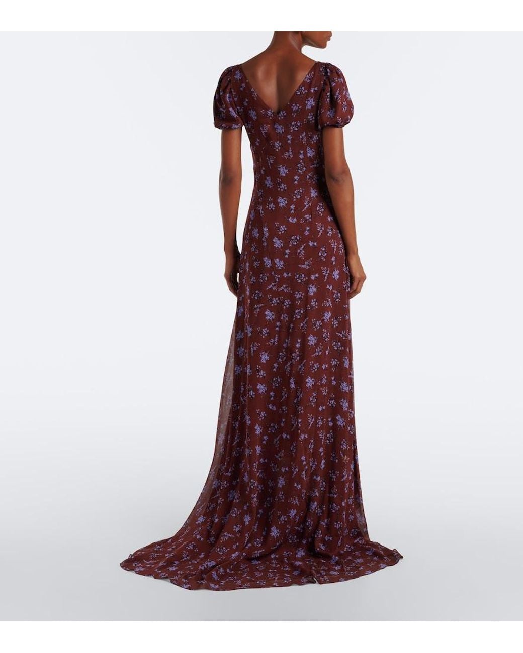 Markarian Red Sienna Floral Gown