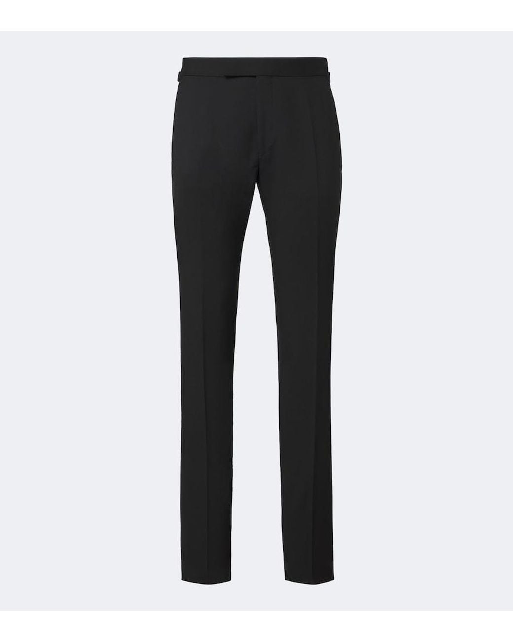 Tom Ford Black Shelton Wool Slim Pants for men