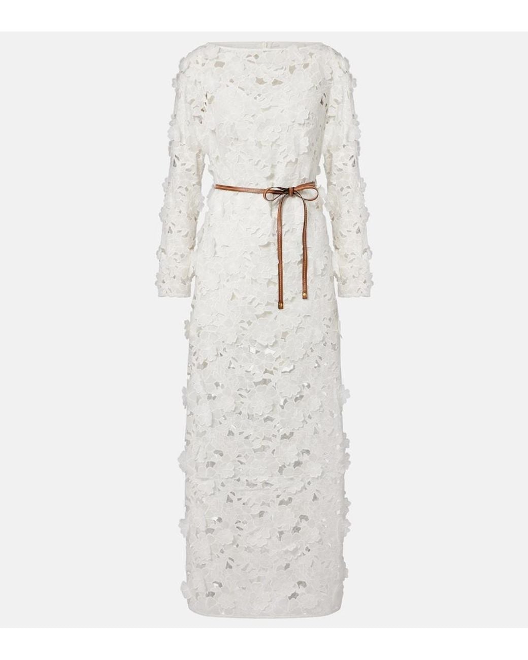 Zimmermann White Patience Floral Cotton Maxi Dress