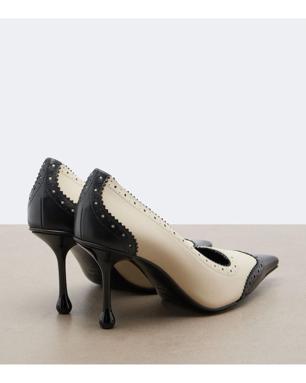 Jimmy Choo White Ixia Leather Pumps