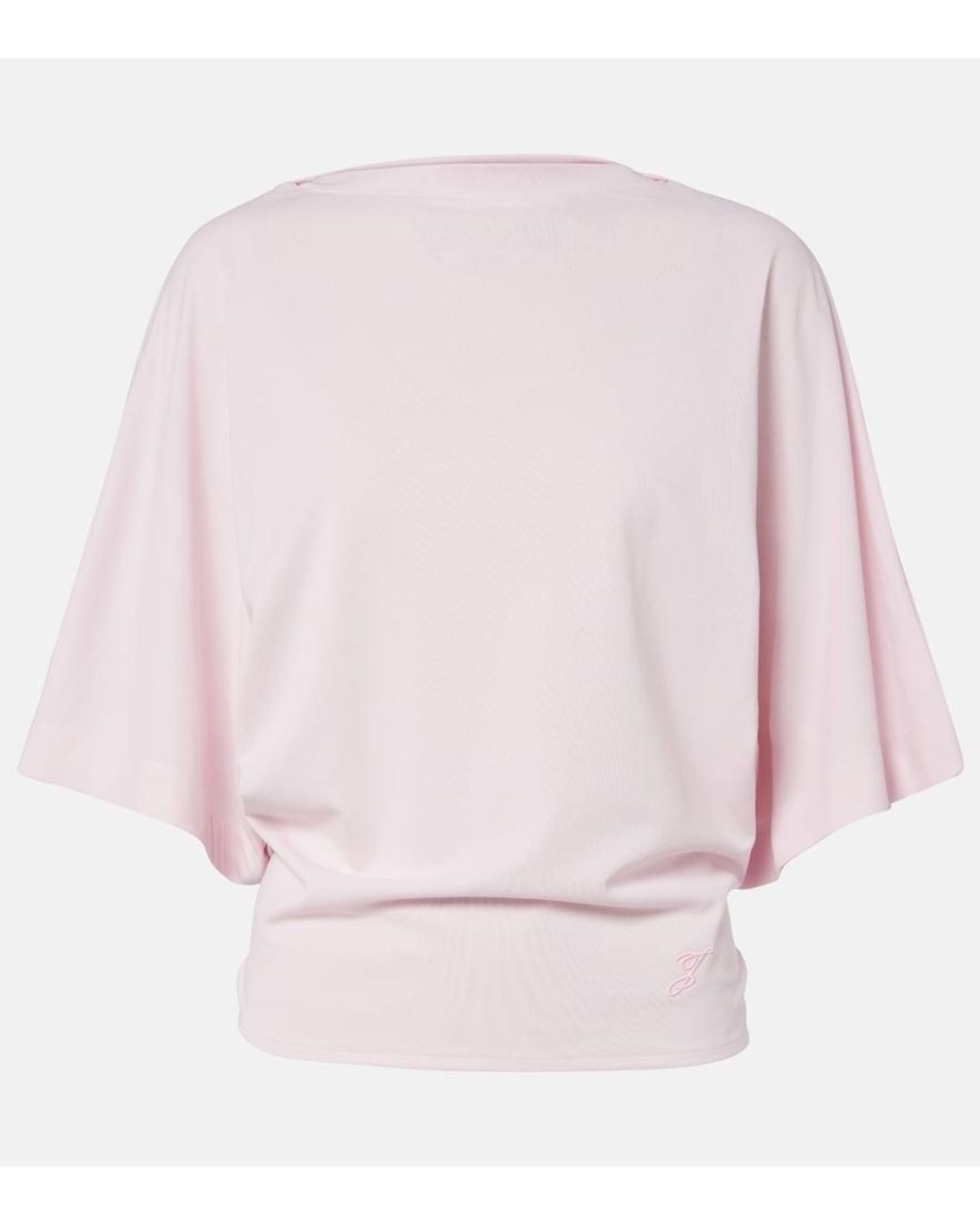 Jacquemus Pink Moisson Oversized Open-Back Jersey T-Shirt