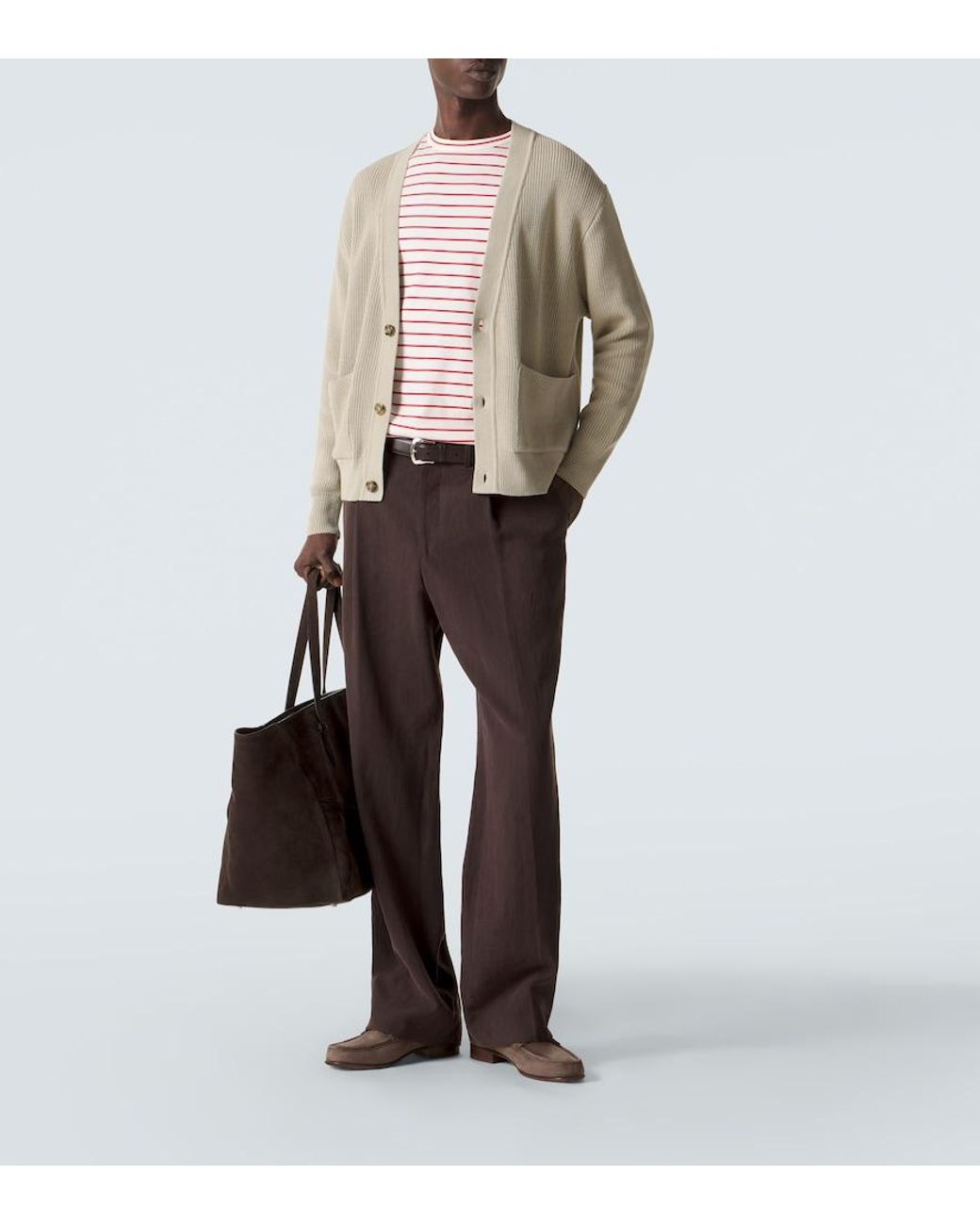 Lardini Natural Cotton Cardigan for men