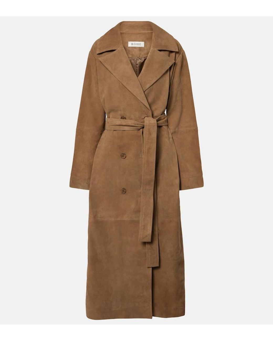 Rohe Natural Suede Wrap Coat