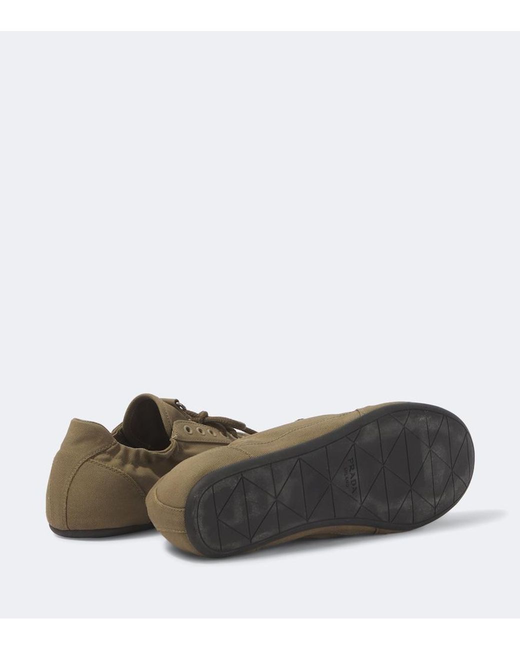 Prada Sneakers Collapse Aus Canvas in Green für Herren