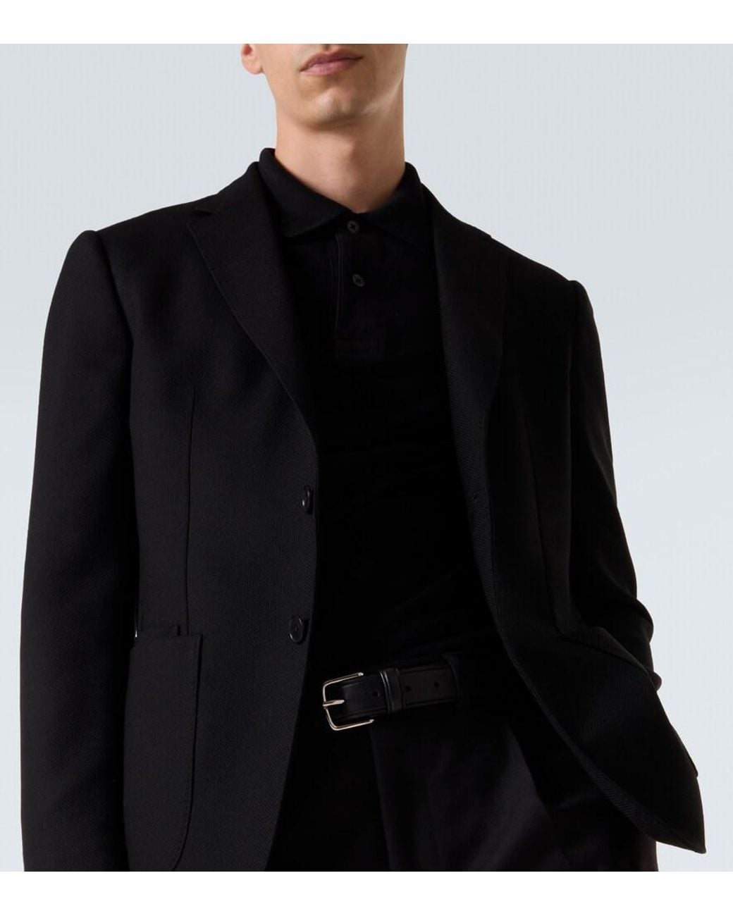 Zegna Black Wool Blazer for men