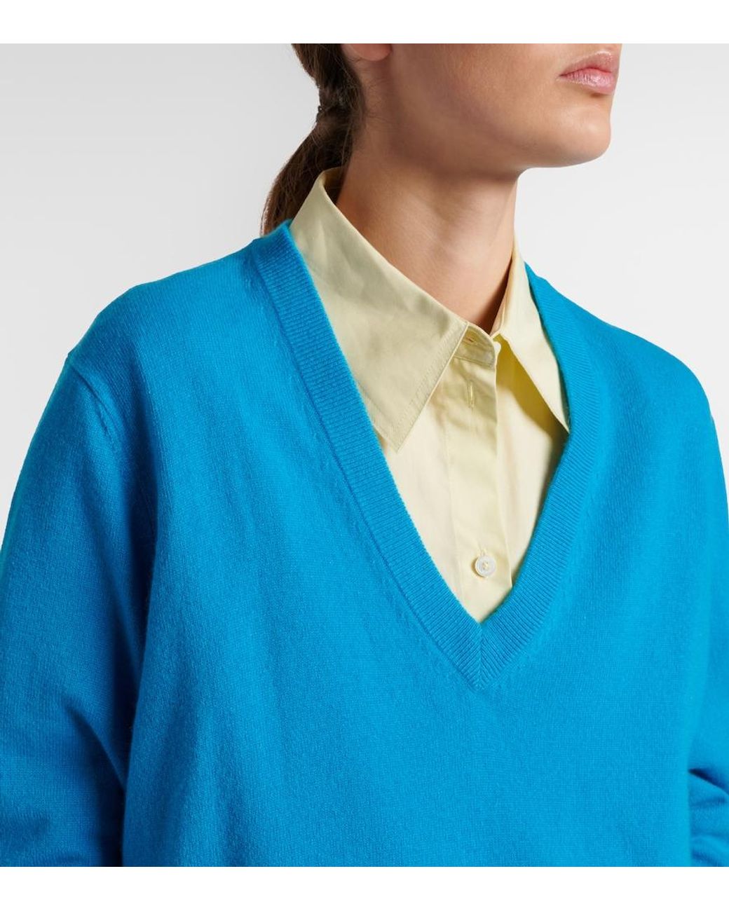 Jardin Des Orangers Blue Cashmere Sweater