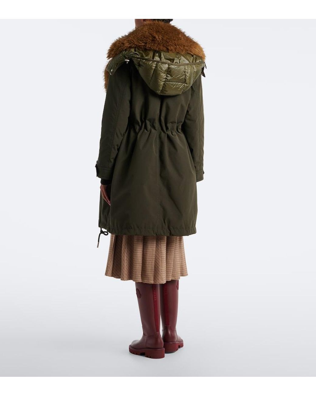 Moncler Brown Halicte Down Coat