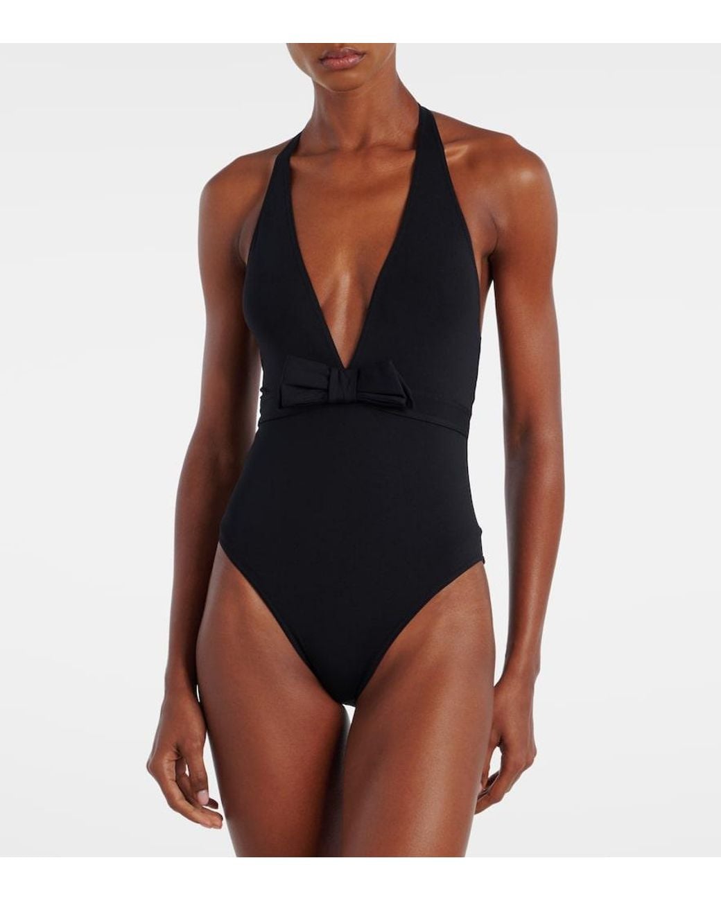 Eres Blue Couture Bow-Detail Swimsuit