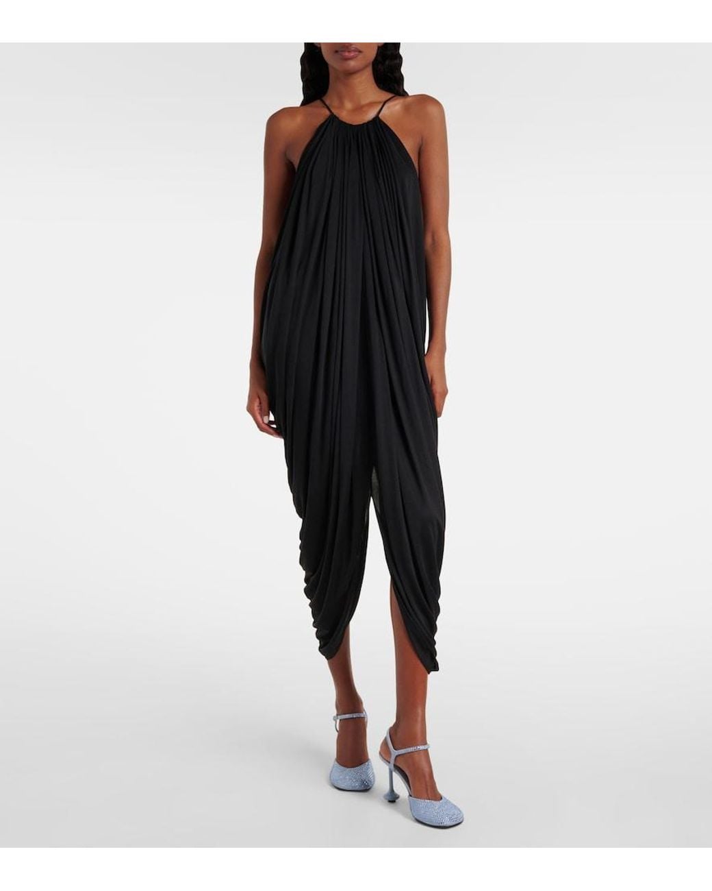 Abito in seta nera di Loewe in Black
