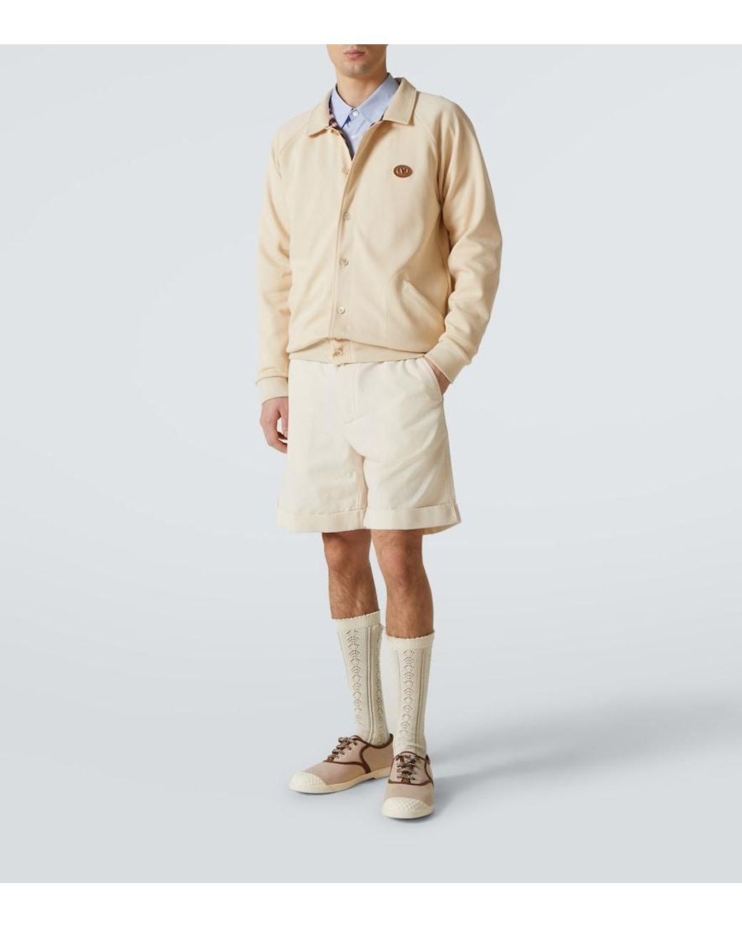 Valentino Natural Cotton-Blend Cardigan for men
