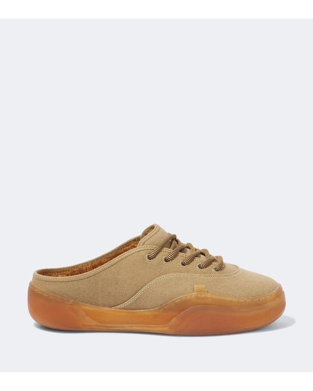 ERL Brown Canvas Mules for men