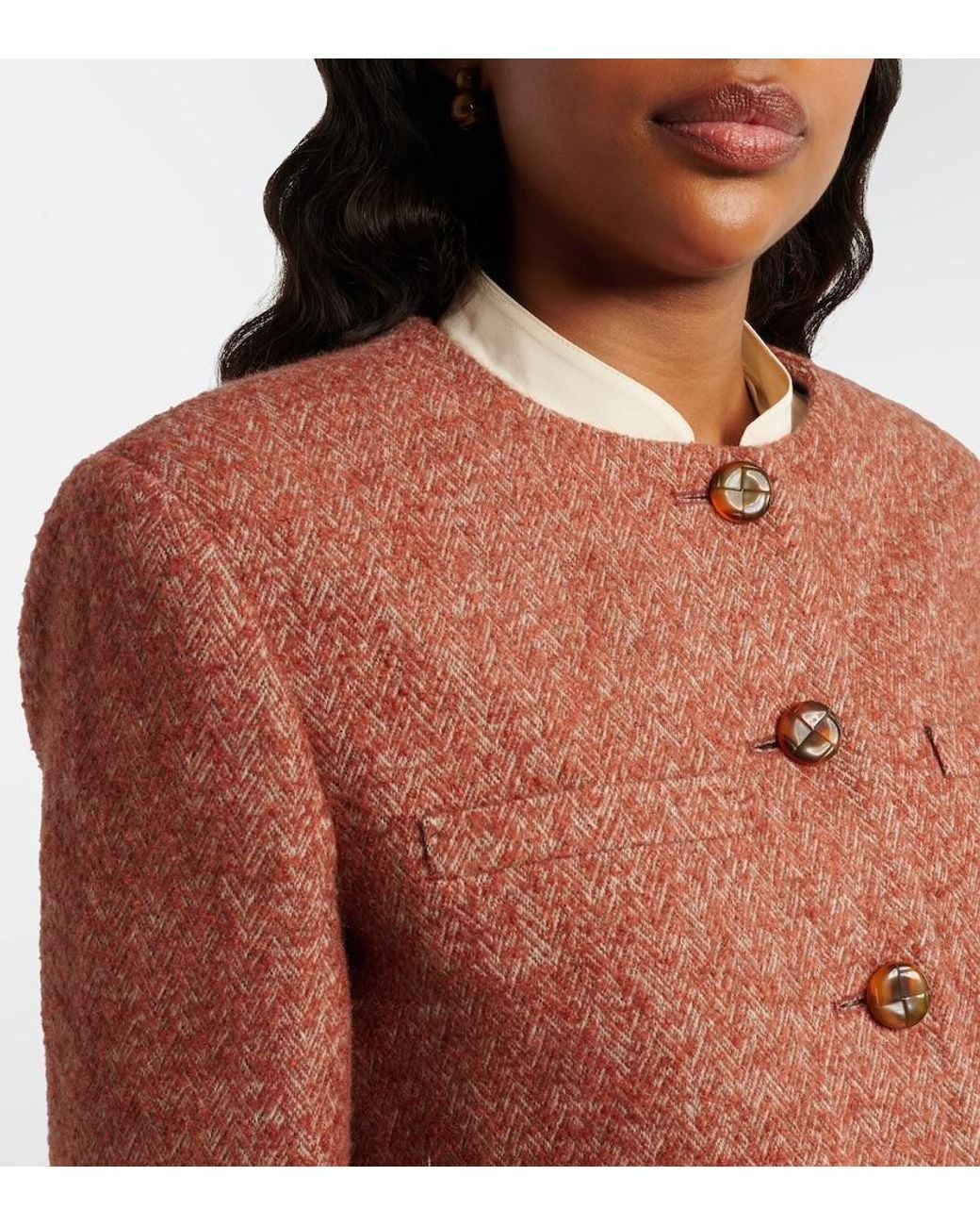 Blazé Milano Brown Shamo Tweed Jacket