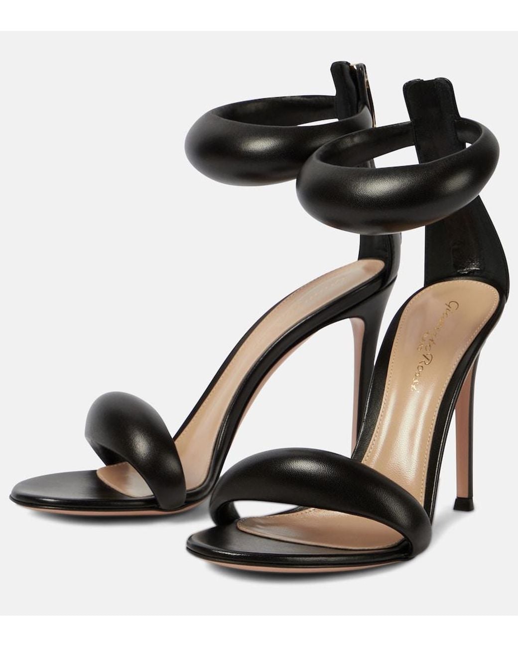 Gianvito Rossi Black Bijoux Heeled Sandals
