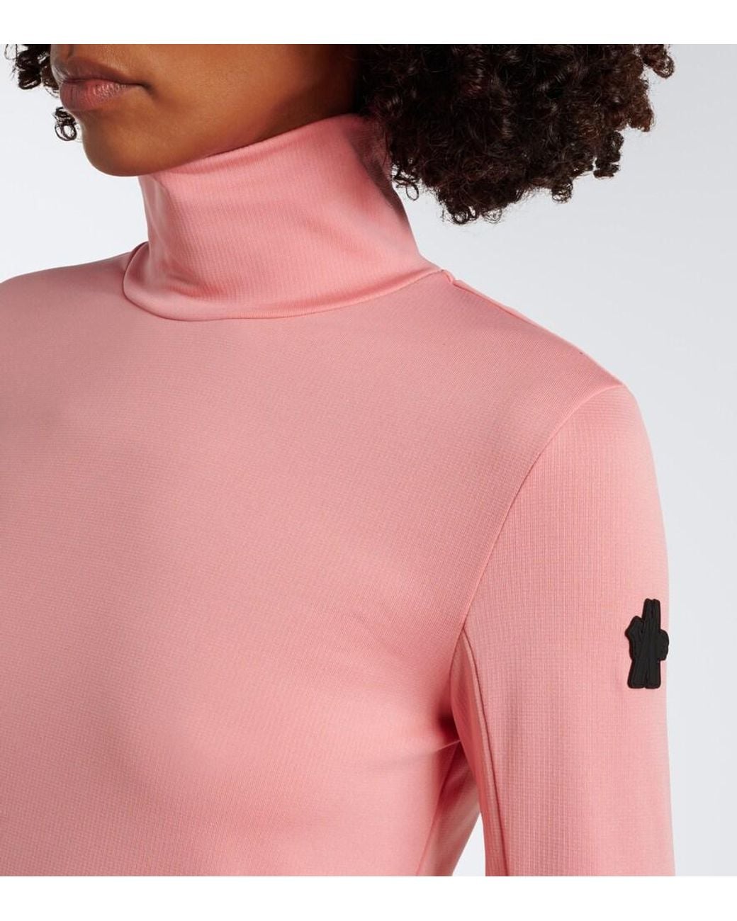 Moncler Pink Logo Ski Top