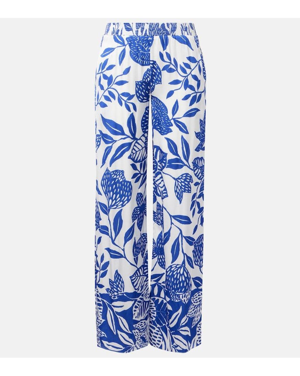 Poupette Blue Cecile Wide-Leg Pants