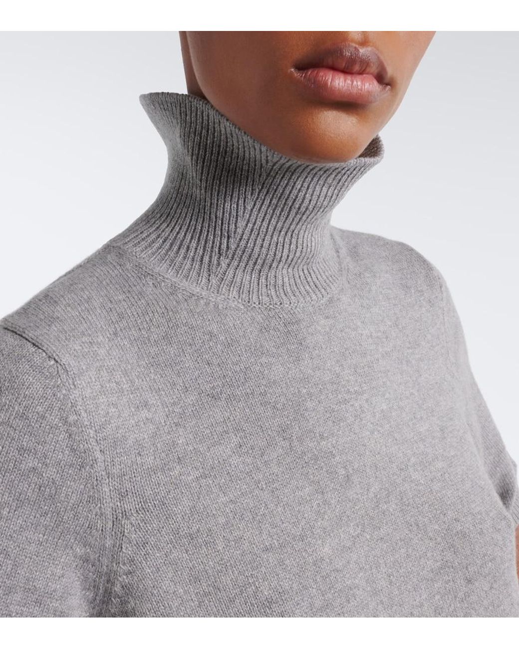 Alaïa Gray Cashmere And Wool-Blend Sweater