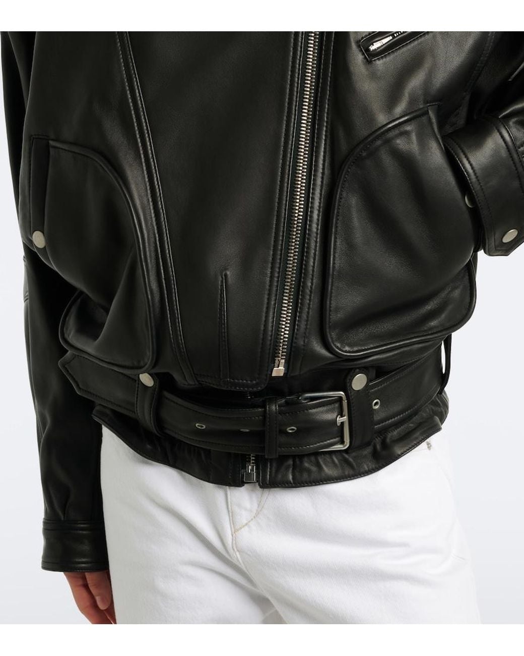 Isabel Marant Black Farza Leather Jacket