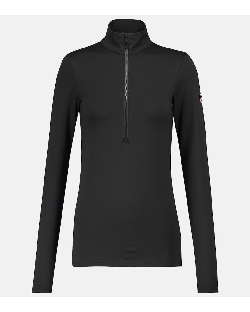 Fusalp Black Logo Half-zip Ski Top