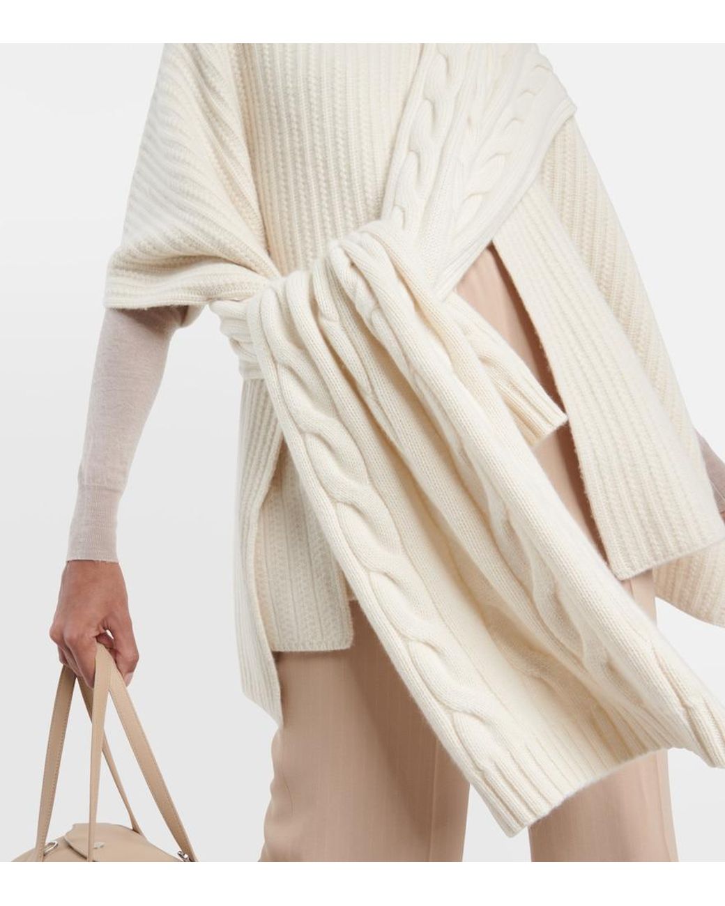 Loro Piana Natural Napier Cashmere Scarf