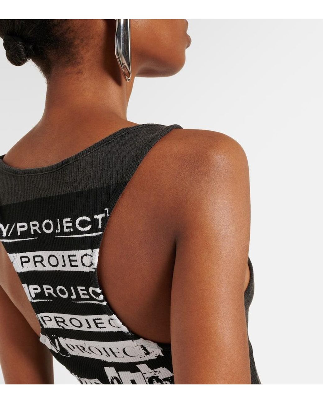 トップス Y/Project logo-print Cotton Tank Top Y/Project logo-print Cotton Tank Top | White | FARFETCH GE
