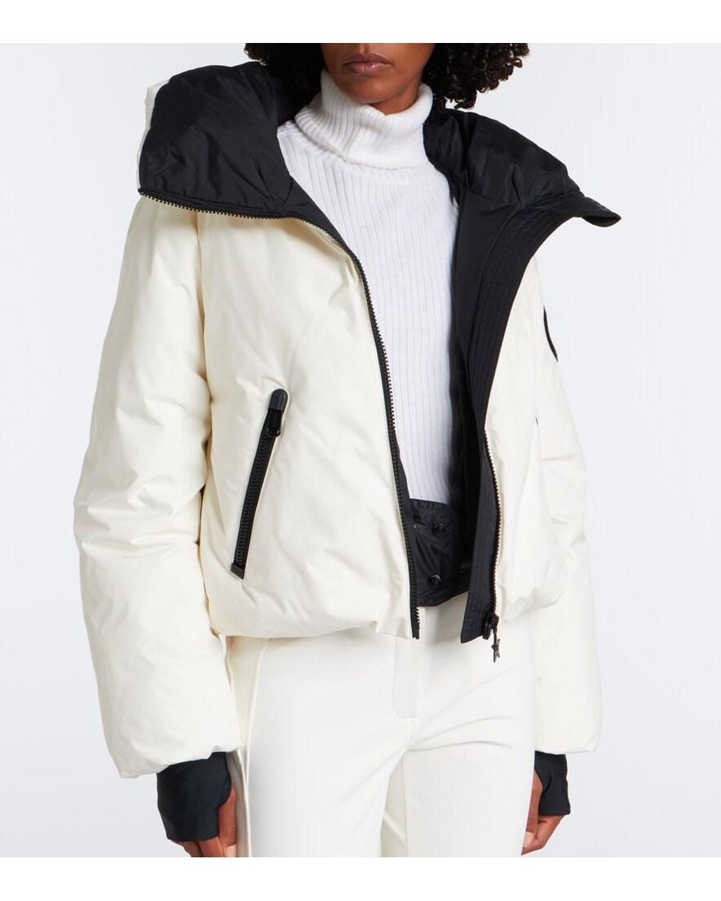 Goldbergh White Porter Hooded Ski Jacket