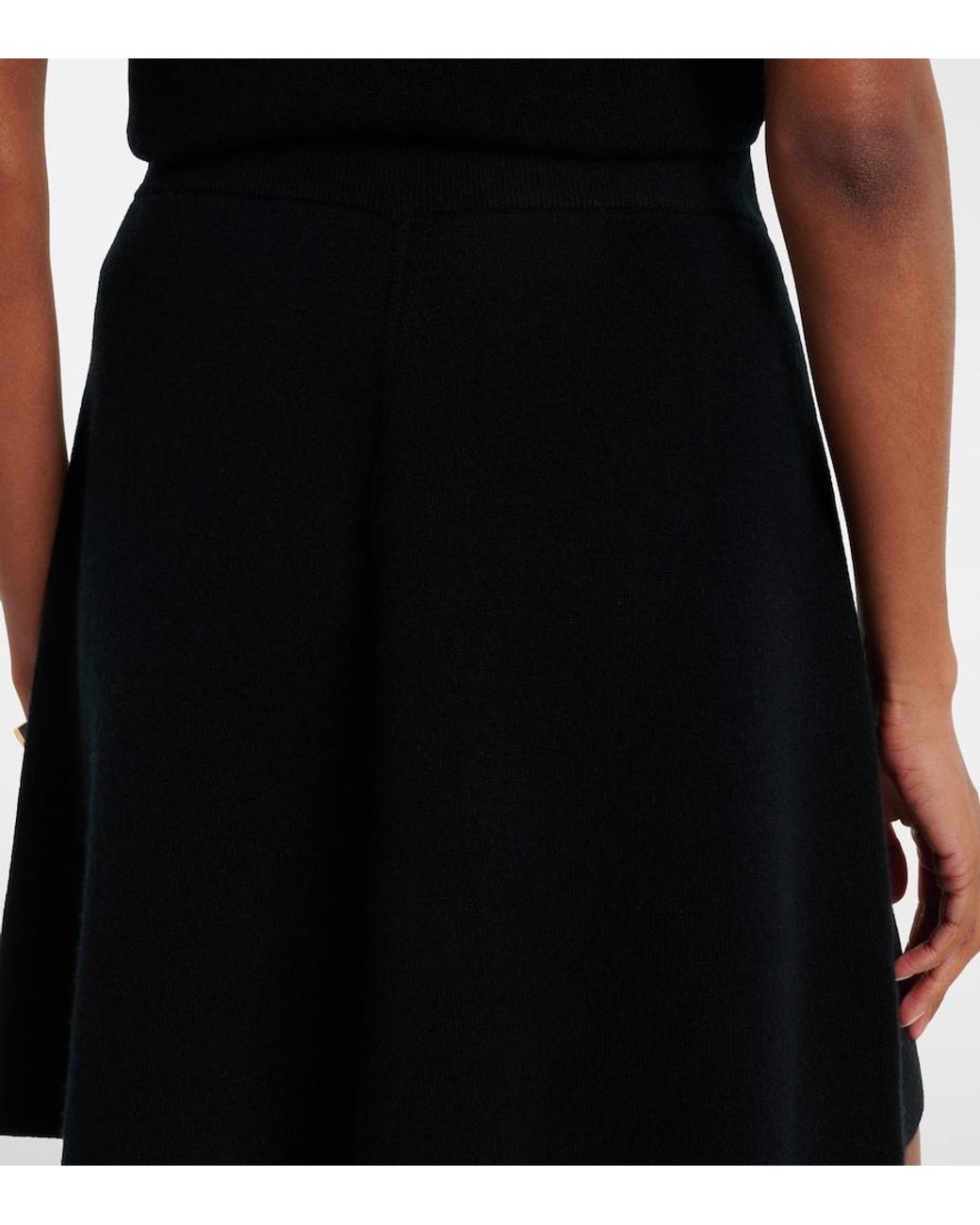 Jardin Des Orangers Black Wool And Cashmere Miniskirt