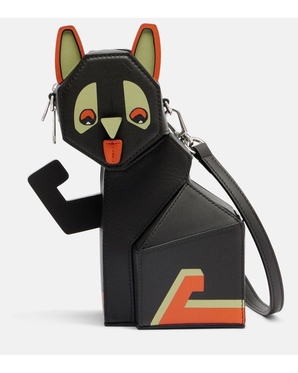 Loewe Black X Louis Wain Leather Clutch
