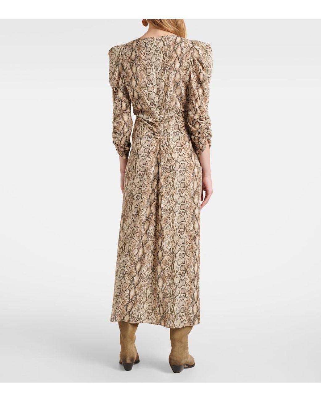 Isabel Marant Natural Mini Dress With Luxurious Blend For
