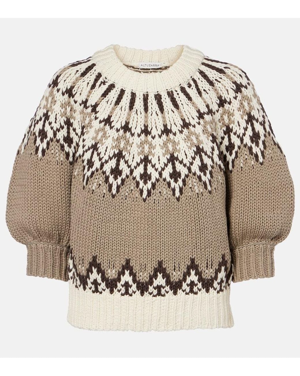 Pull Marty En Coton Altuzarra en coloris Metallic