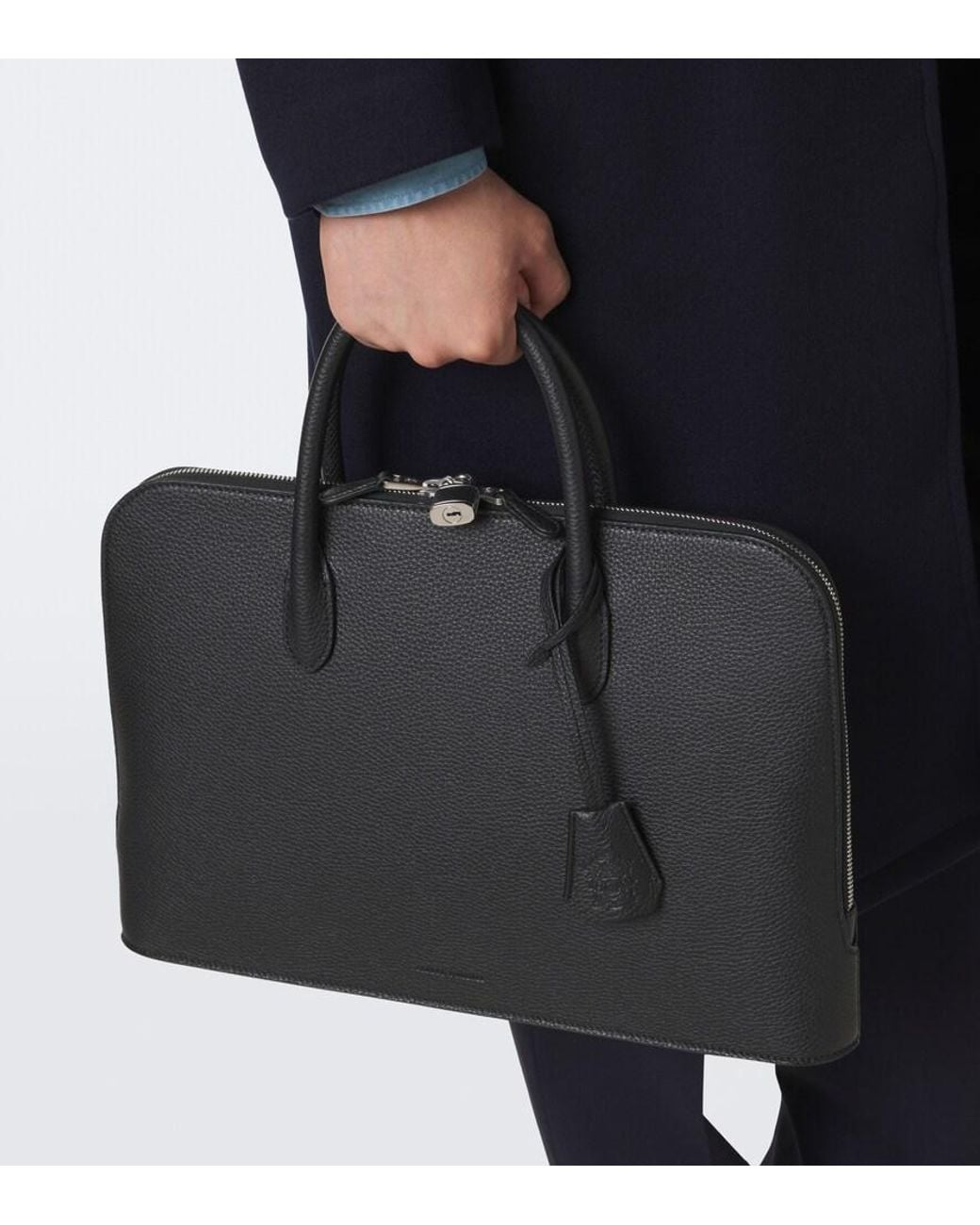 Dunhill Black Leather Portfolio for men