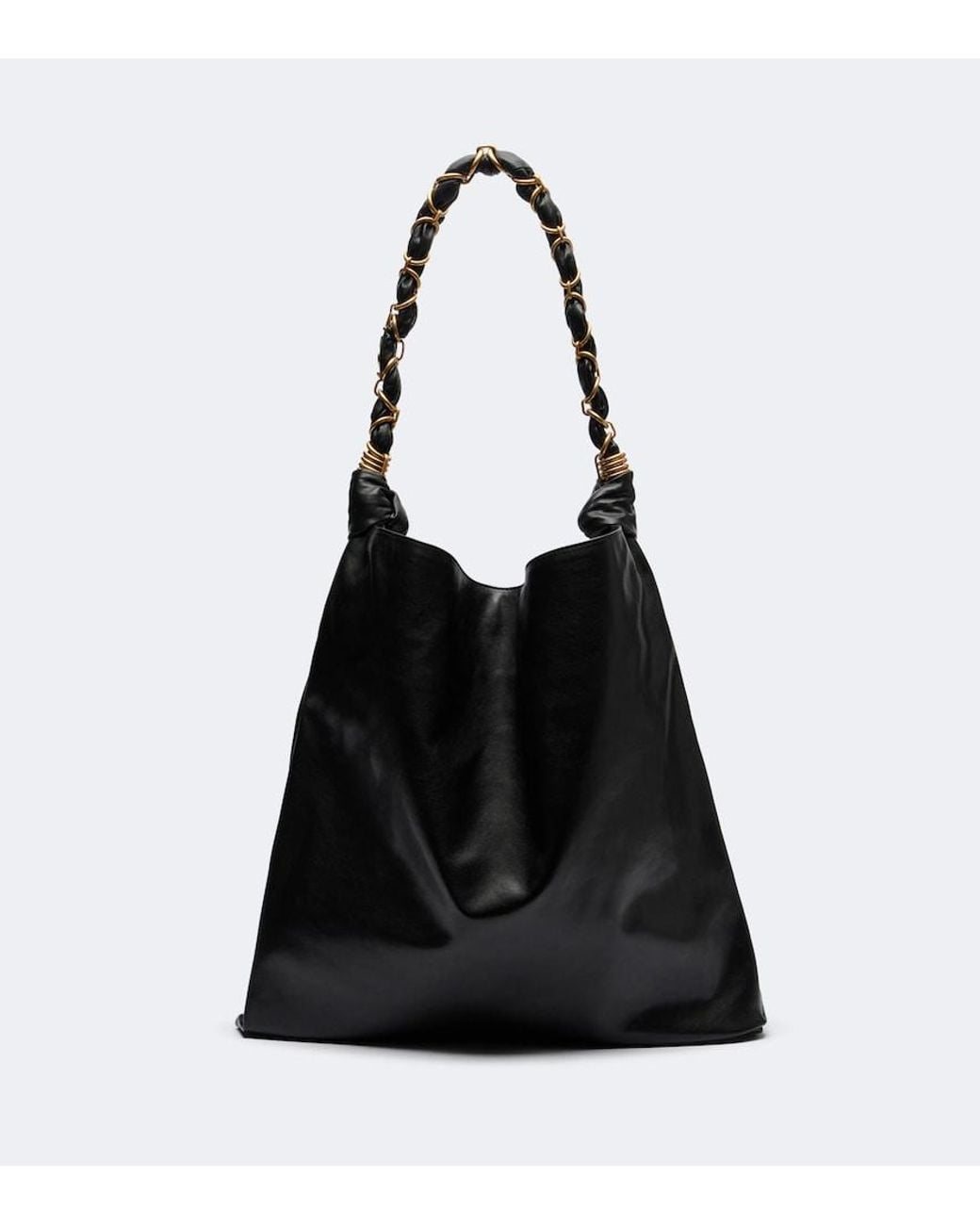 Saint Laurent Black Amalia Leather Shoulder Bag