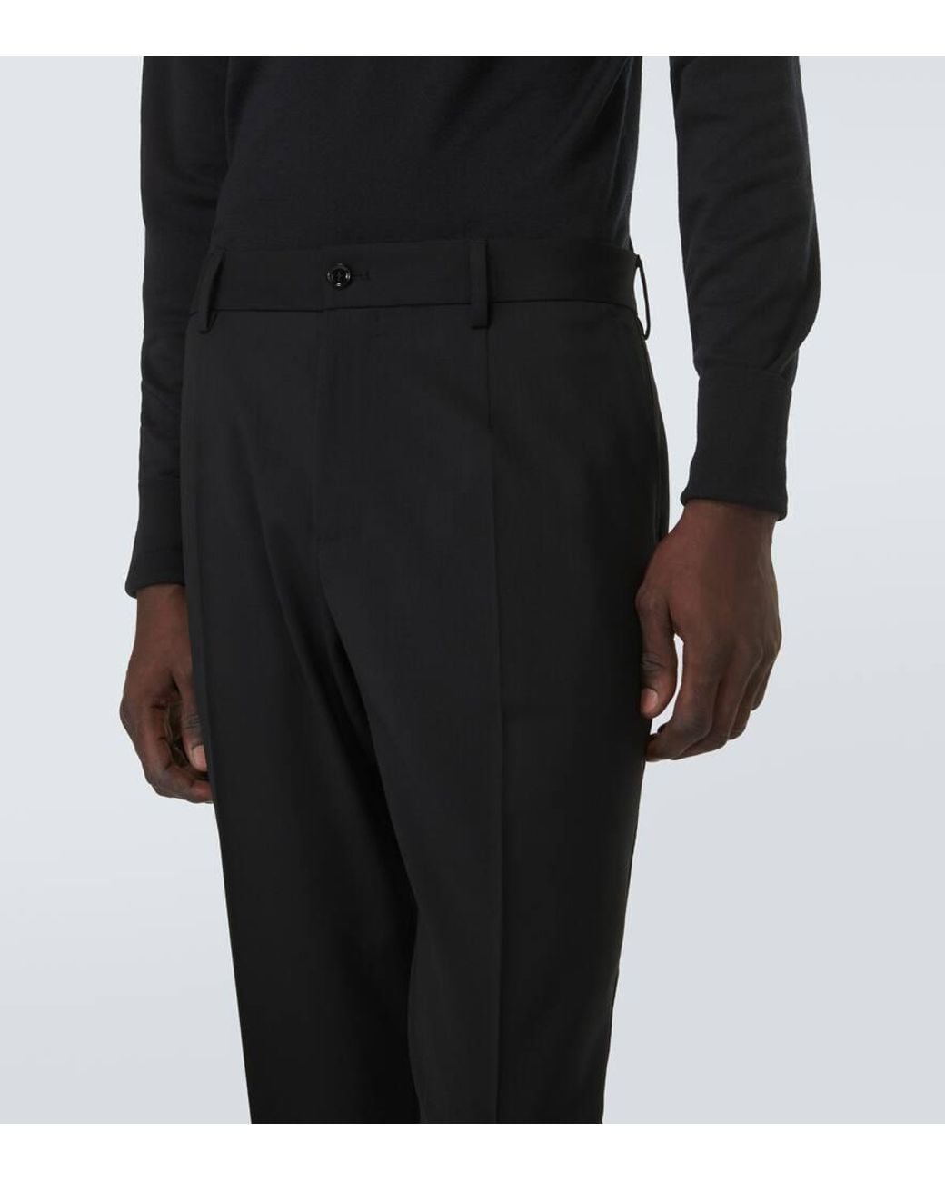 Dolce & Gabbana Anzughose Aus Einem Wollgemisch in Black für Herren