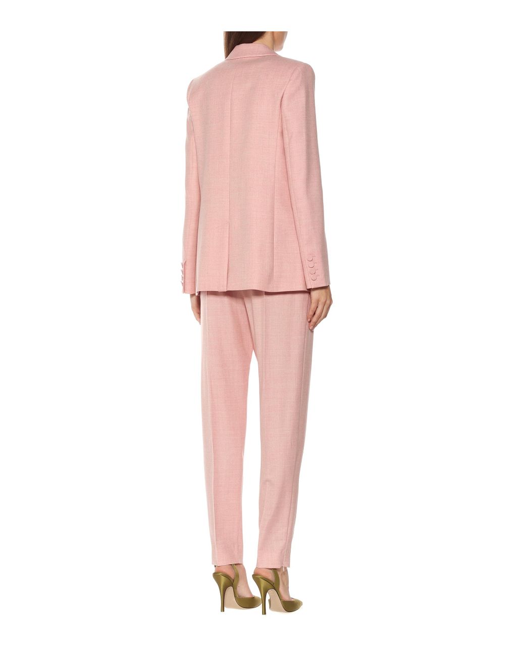 ROKSANDA Antalya Wool-flannel Blazer in Pink - Lyst