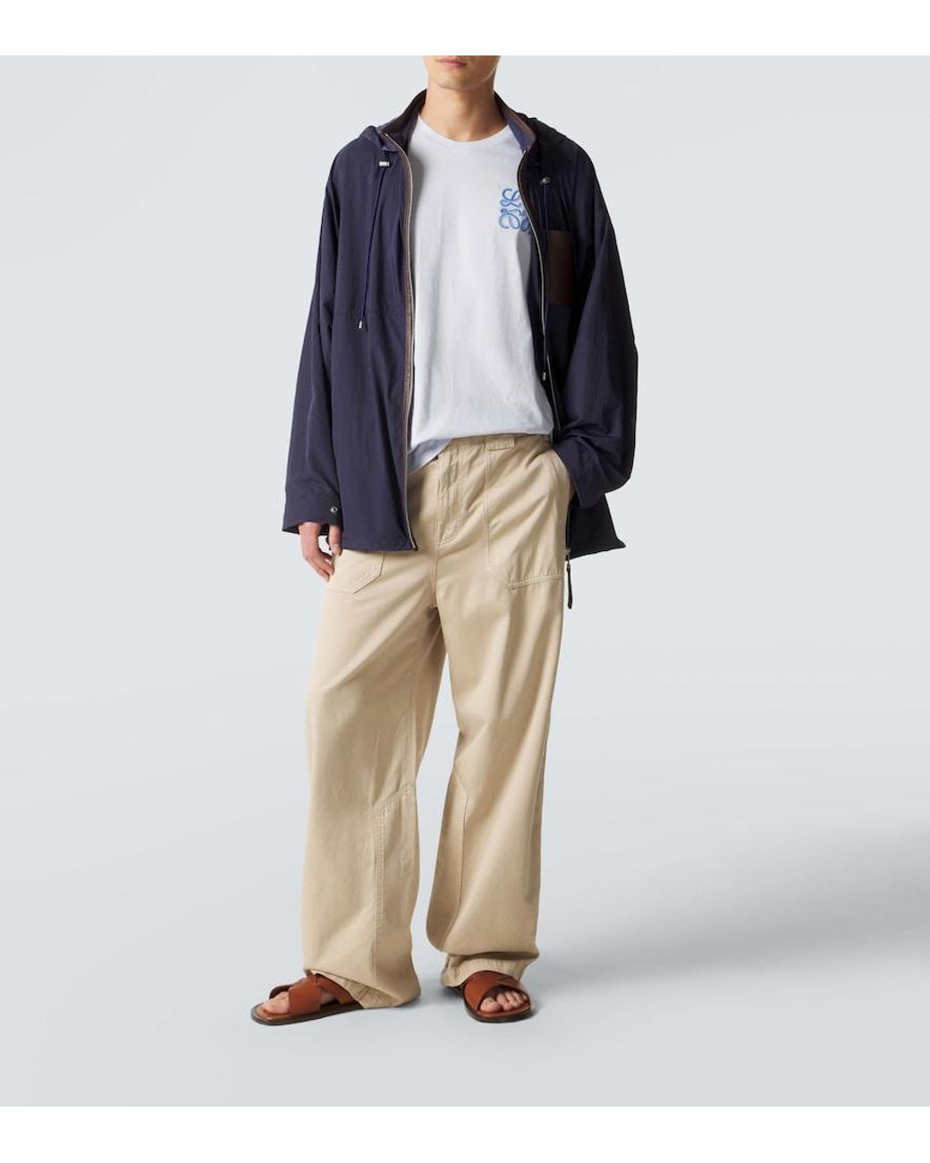 Loewe White Paula's Ibiza Cotton Jersey T-Shirt for men