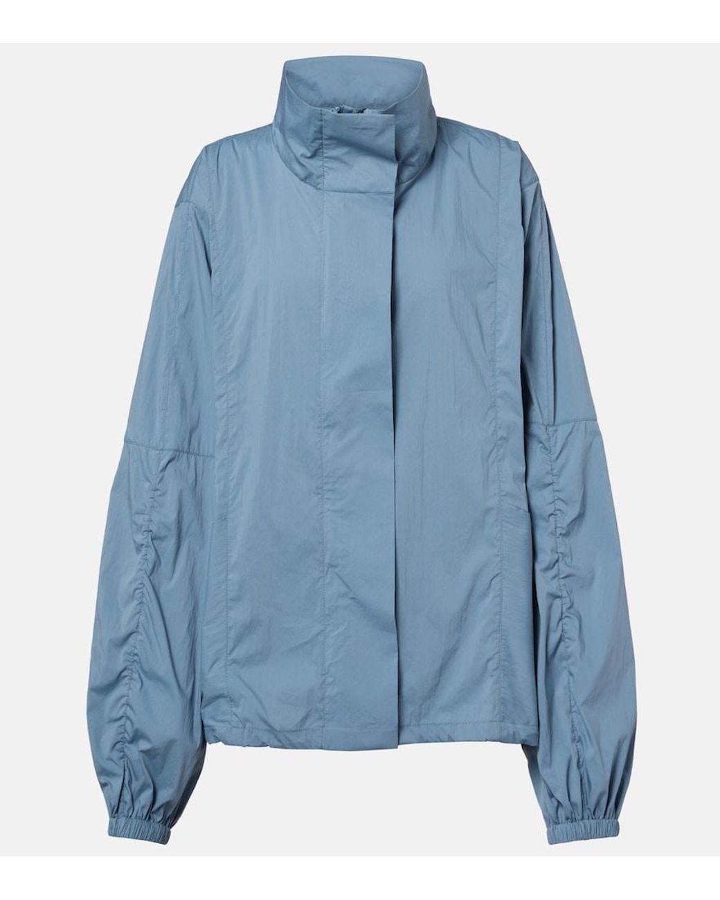 Norba Blue Shell Cotton-Blend Jacket