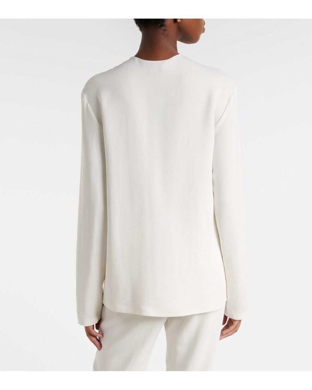 Stella McCartney White Iconic Half-Zip Top
