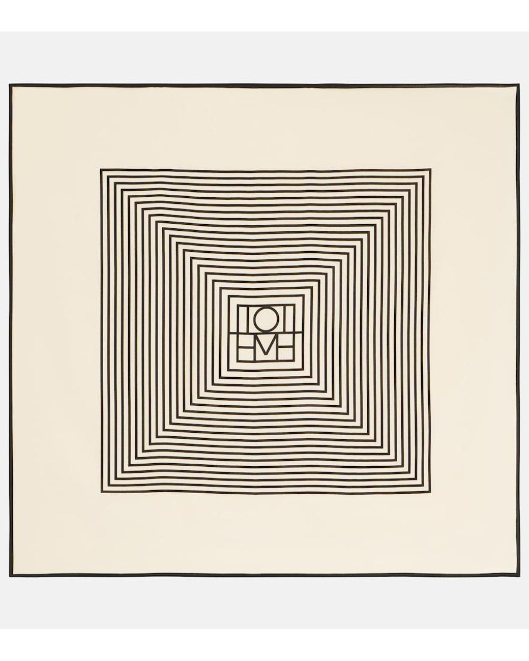 Totême Metallic Monogram Silk Scarf
