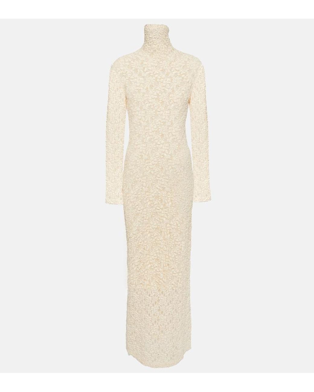 White lace turtleneck dress sale