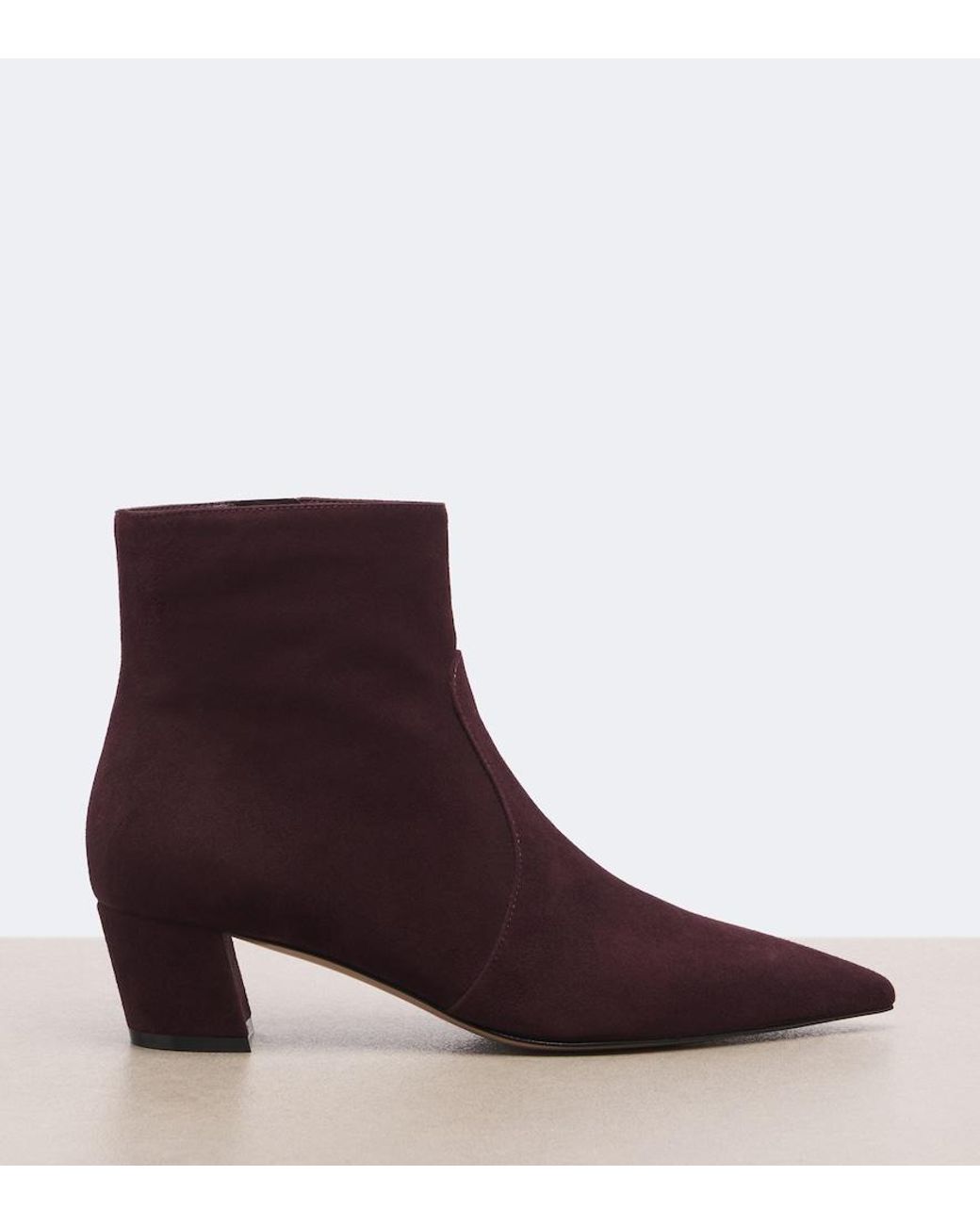 Gianvito Rossi Purple Keinna Suede Ankle Boots