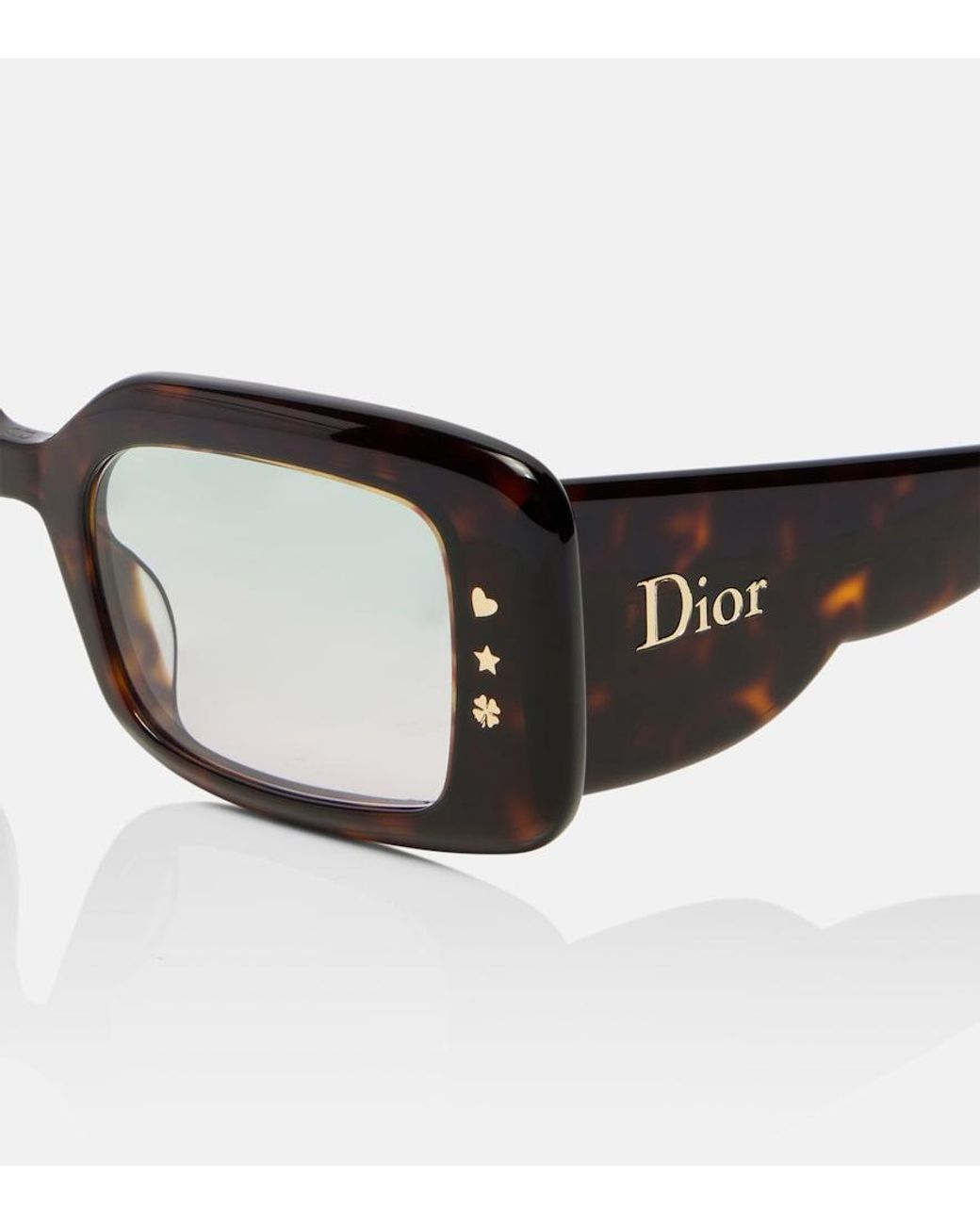 Dior Brown Diorluckycharms S1I Rectangular Sunglasses