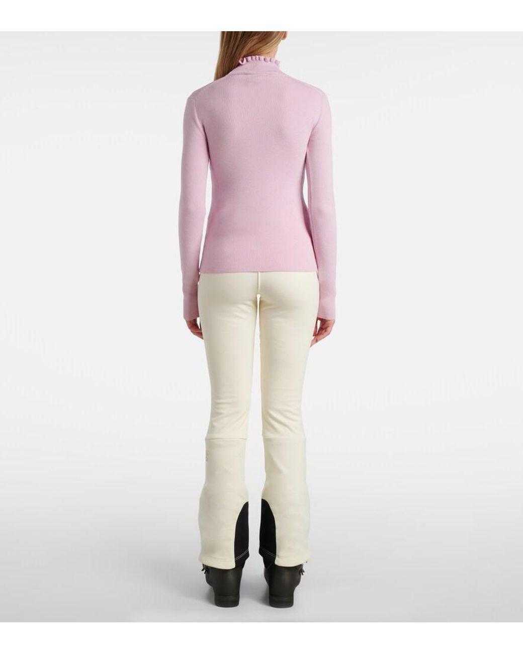 CORDOVA Pink Kitz Ribbed-Knit Wool-Blend Ski Top